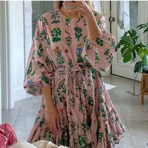 Rhode Ella Dress Garden Pink